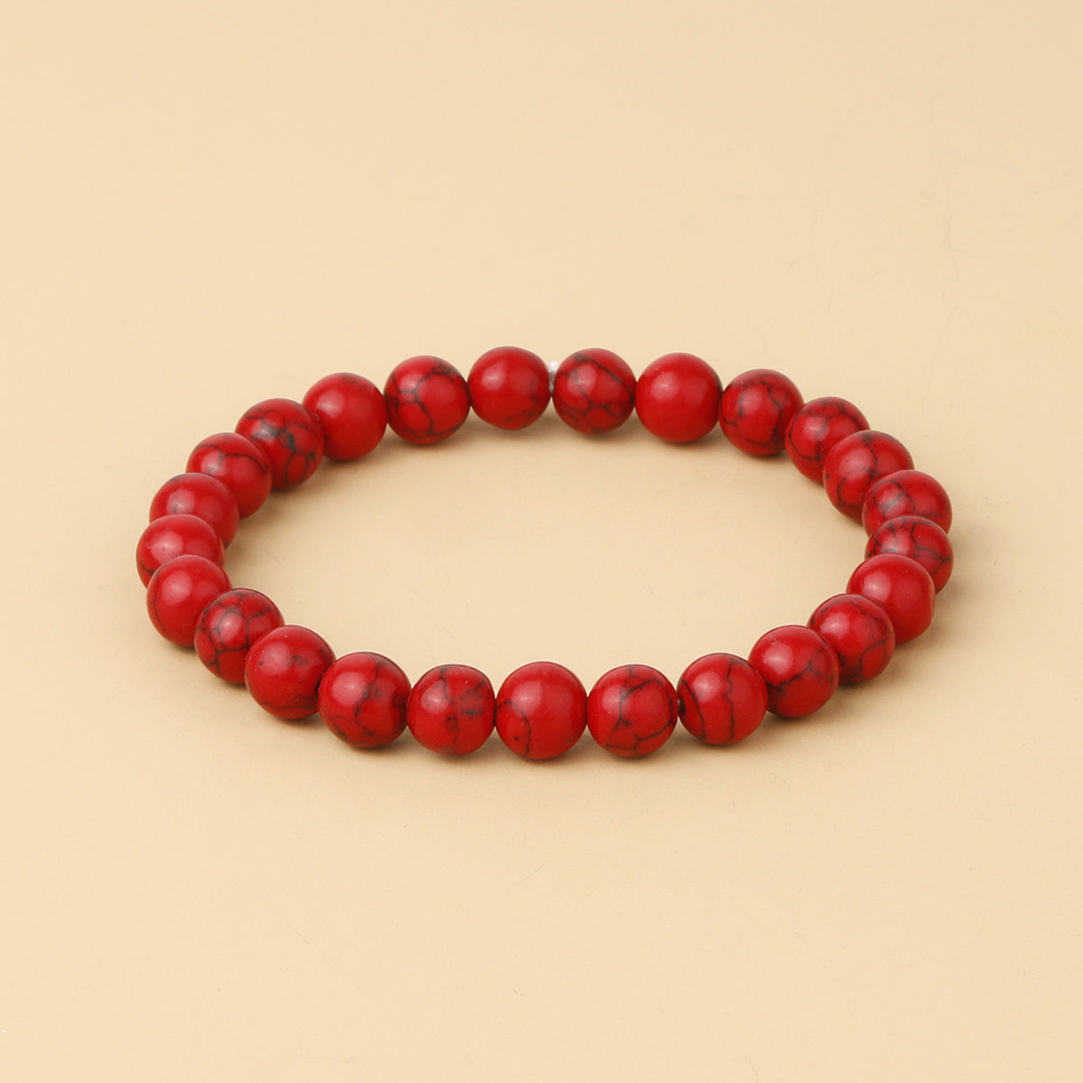 8mm Natural Gemstone Beaded Bracelet