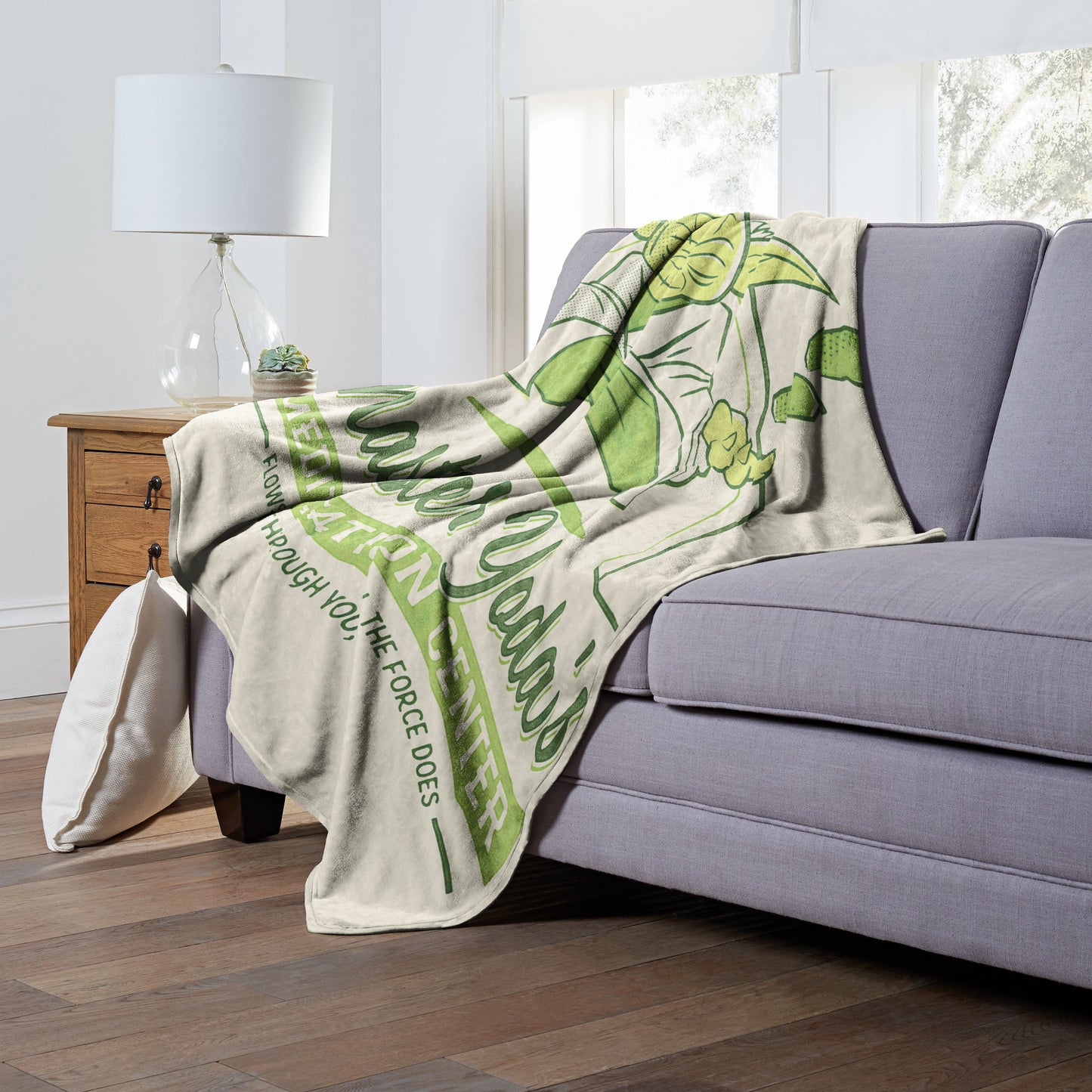 Star Wars, Master Yoda Meditation Center Silk Touch Throw Blanket, 50" x 60"