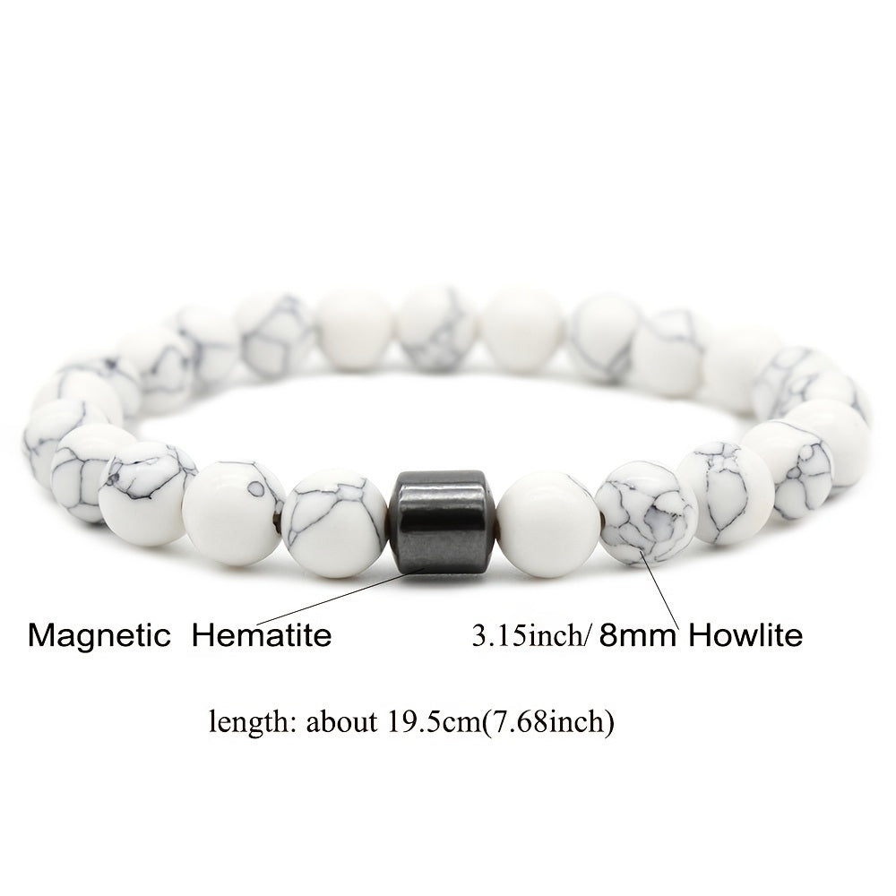 Healing Magnetic Tiger Eye Lava Natural Stone Bead Bracelet