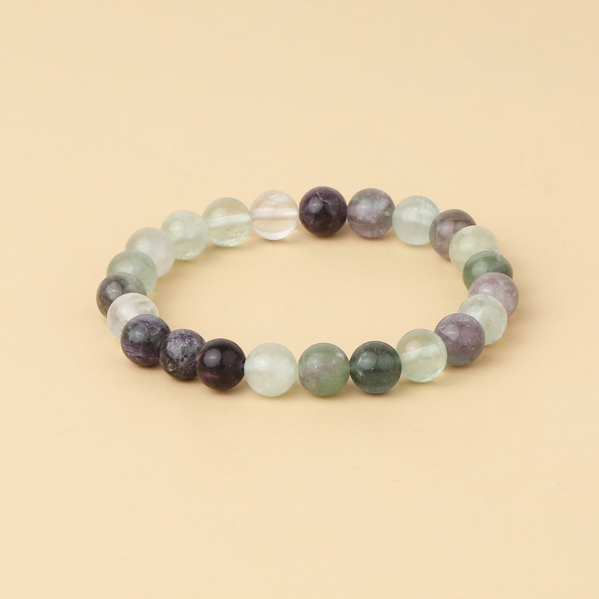 8mm Natural Gemstone Beaded Bracelet