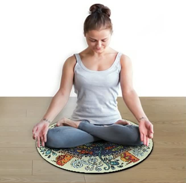 Exercise Yoga Mat Meditation Pad Carpet Cushion Pad