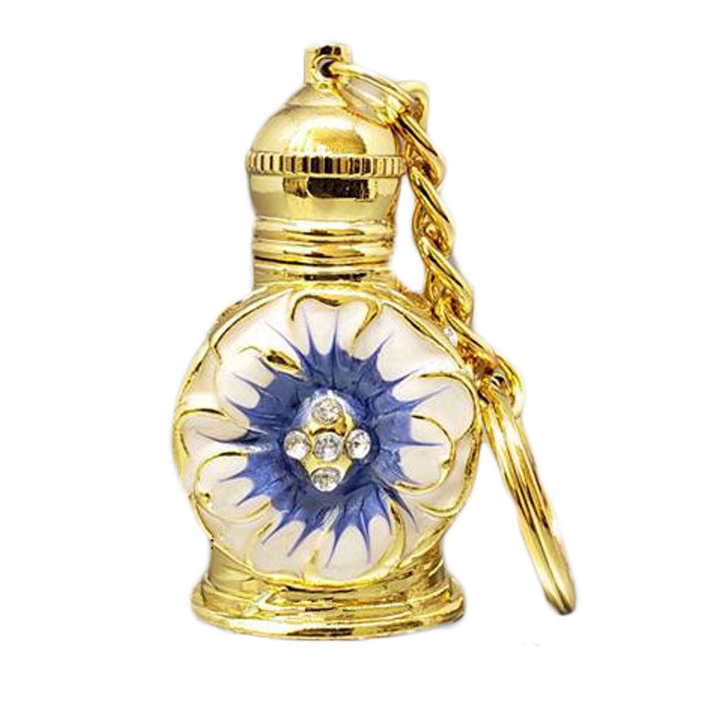 3ML Golden Vintage Essential Oil Bottle Keychain
