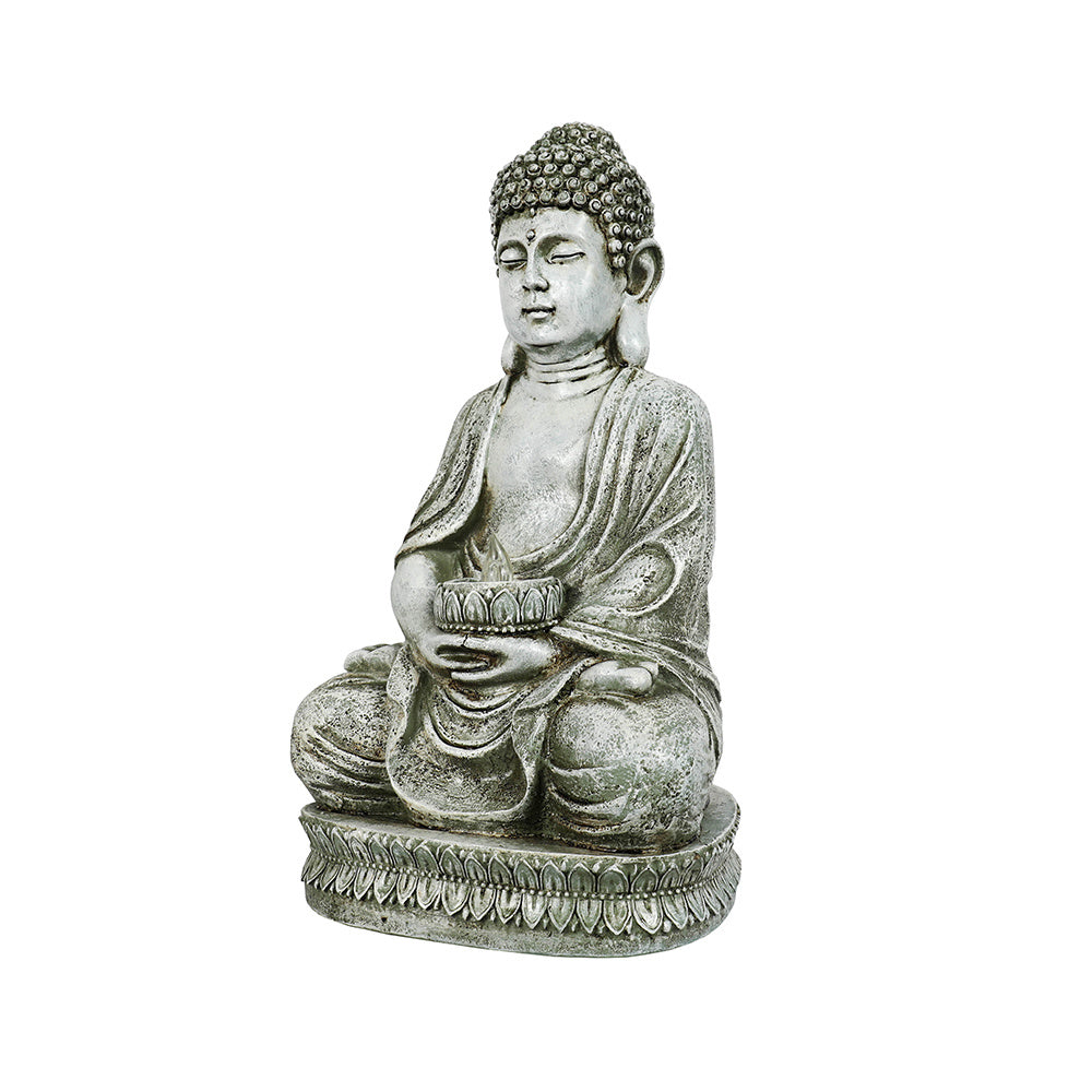 Meditating Sitting Buddha Solar Lights