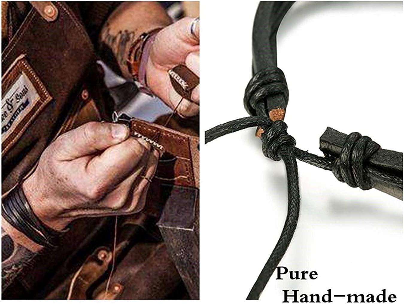 12PCS Hand Made Leather Bracelet Tree of Life