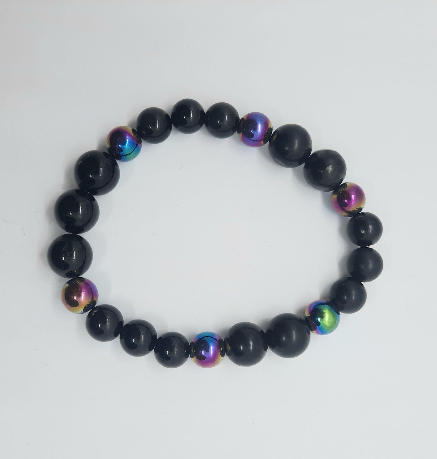 Power Bracelets for EMF 5G Protection Titanium Shungite Copper Tourmaline - Calming Bracelets