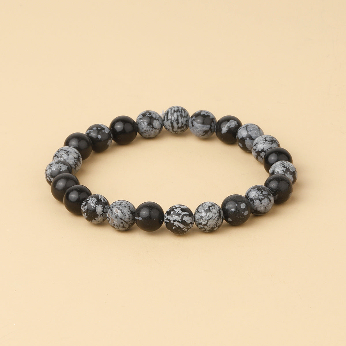 8mm Natural Gemstone Beaded Bracelet