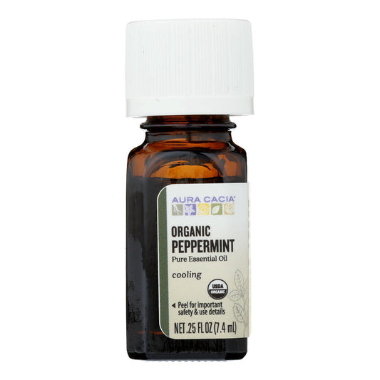 Aura Cacia - Mostly Organic Peppermint - .25 oz