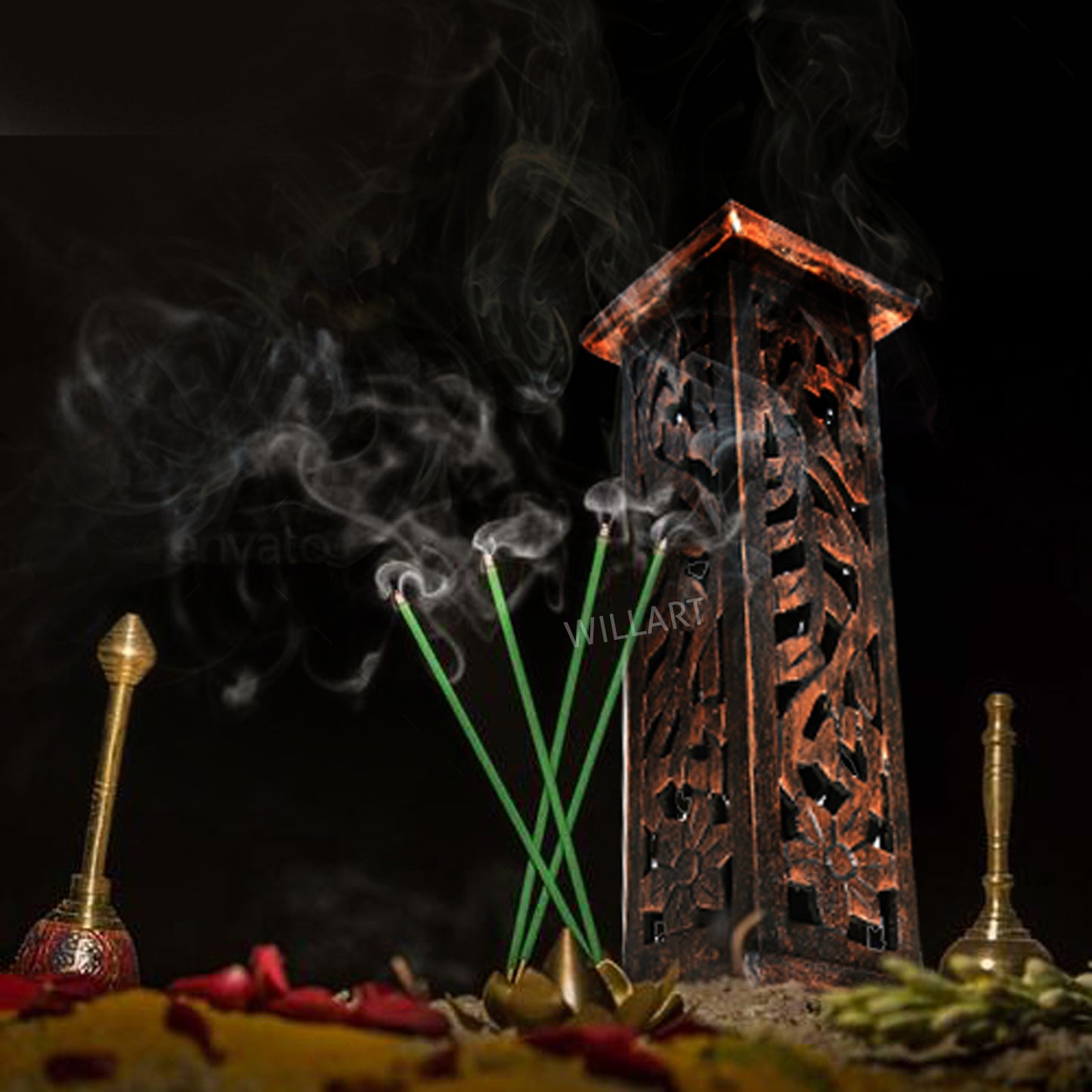 Wooden Incense Burner
