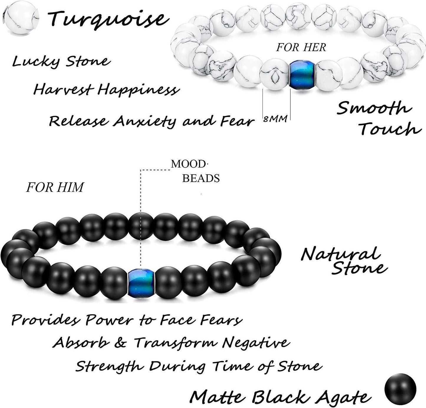 4Pcs Couples Distance Set