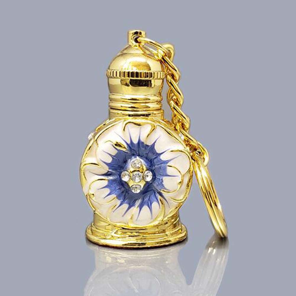 3ML Golden Vintage Essential Oil Bottle Keychain