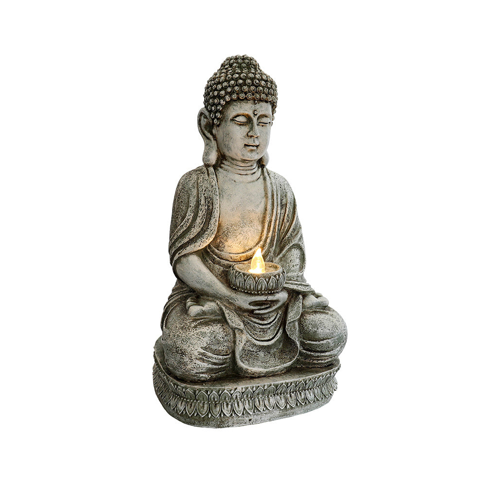 Meditating Sitting Buddha Solar Lights