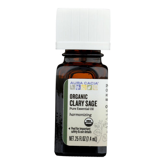 Aura Cacia - Mostly Organic Essential Oil - Clary Sage - .25 oz
