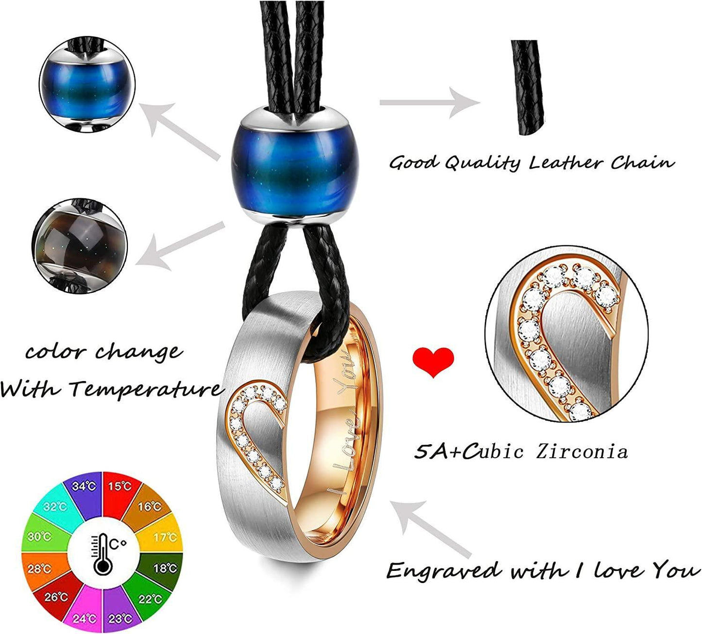 4Pcs Couples Distance Set