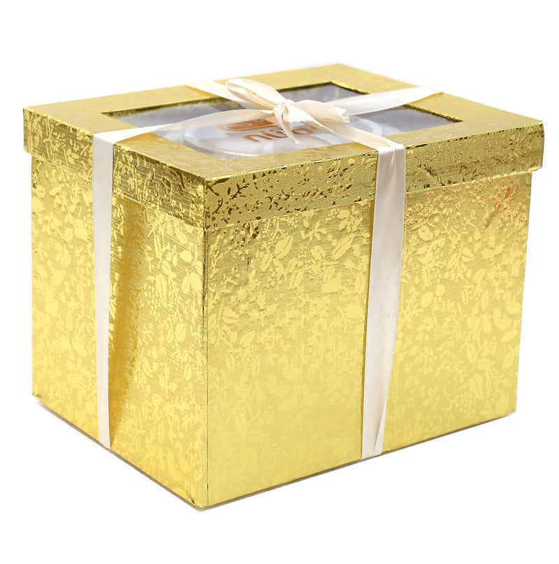 Ambrose Chrome Plated Crystal Embellished Lidded Ceramic Bowl (9 In. x 7 In. x 9.5 In.)