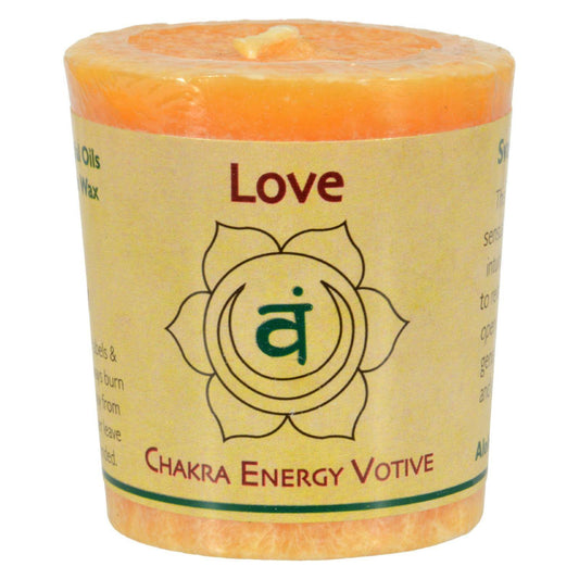 Aloha Bay - Chakra Votive Canlde - Love - Case of 12 - 2 oz