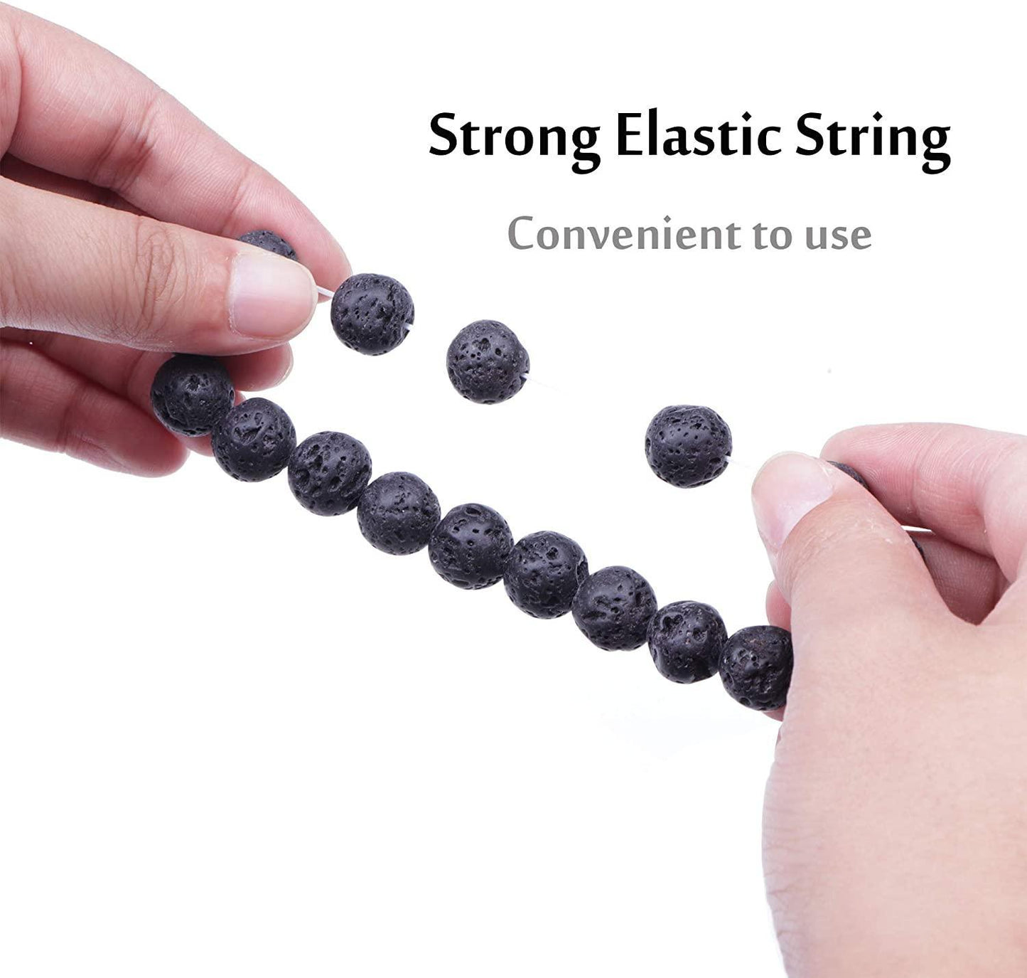 10 Piece Set Lava Bead Bracelets
