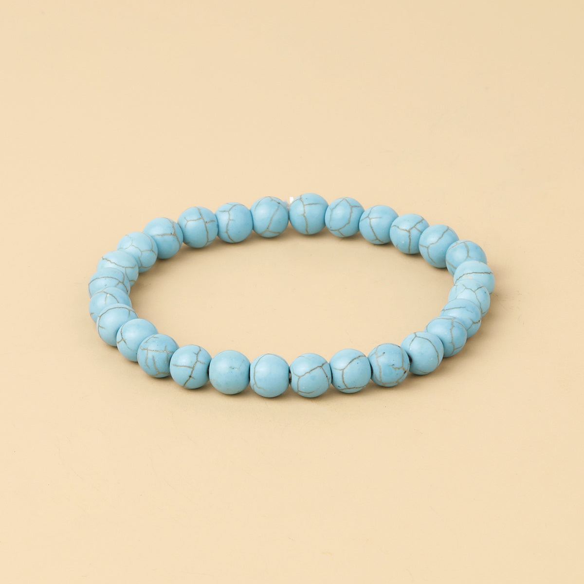 8mm Natural Gemstone Beaded Bracelet