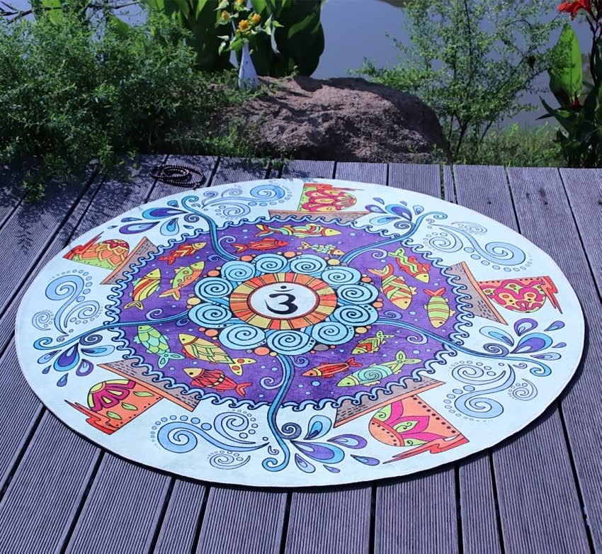 Exercise Yoga Mat Meditation Pad Carpet Cushion Pad