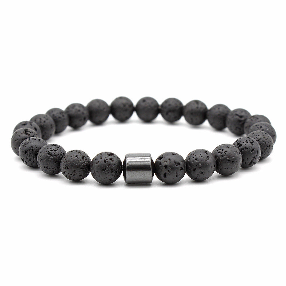 Healing Magnetic Tiger Eye Lava Natural Stone Bead Bracelet