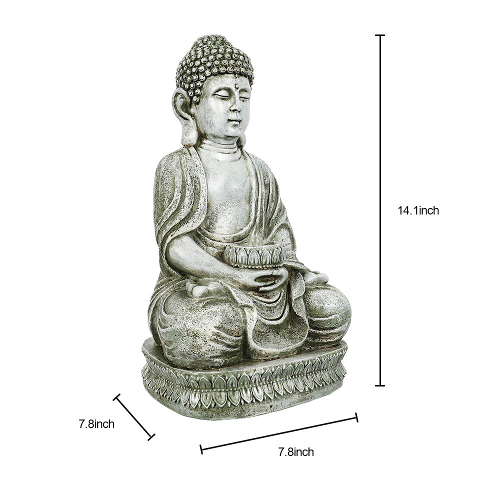 Meditating Sitting Buddha Solar Lights