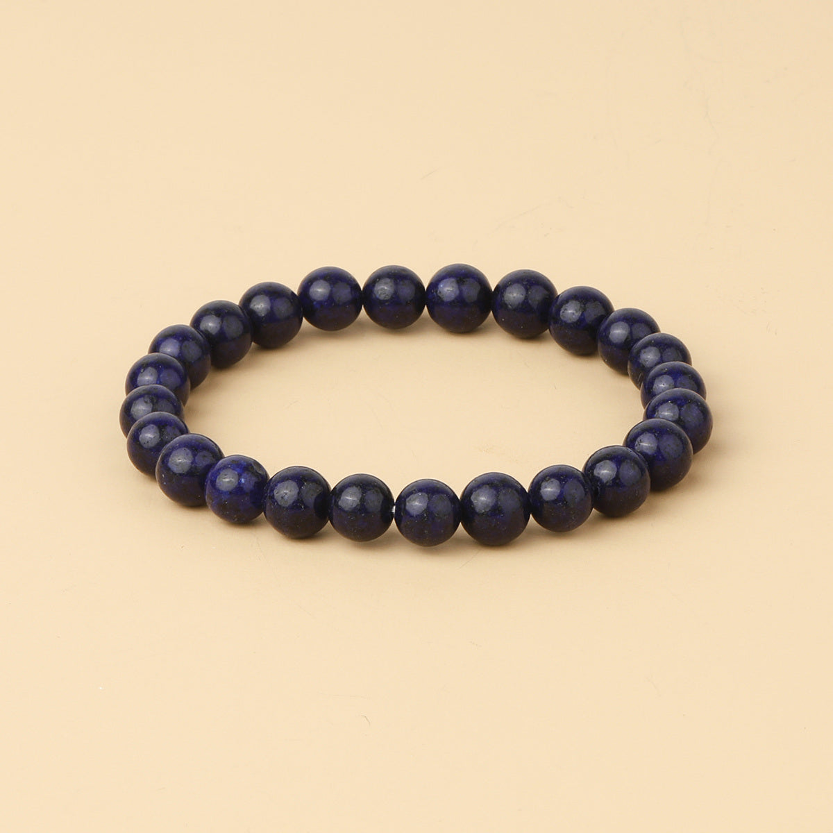 8mm Natural Gemstone Beaded Bracelet
