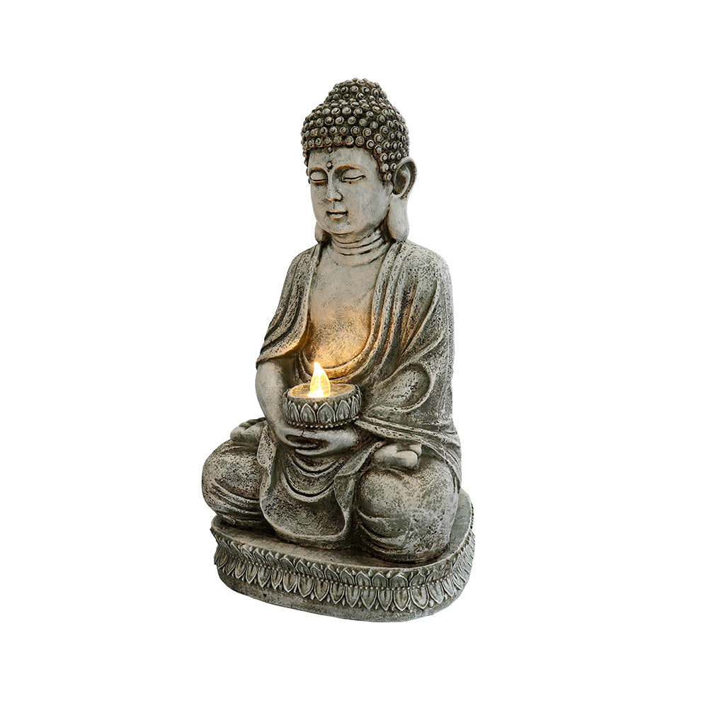 Meditating Sitting Buddha Solar Lights