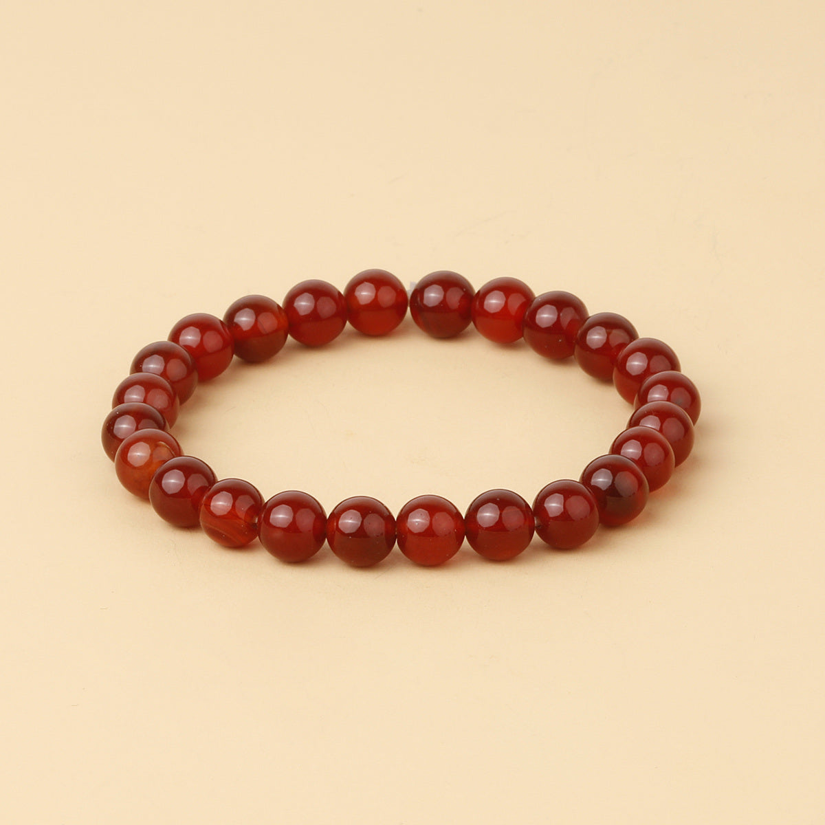 8mm Natural Gemstone Beaded Bracelet