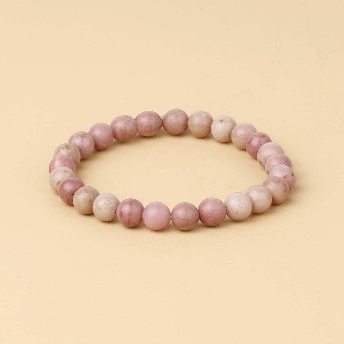 8mm Natural Gemstone Beaded Bracelet