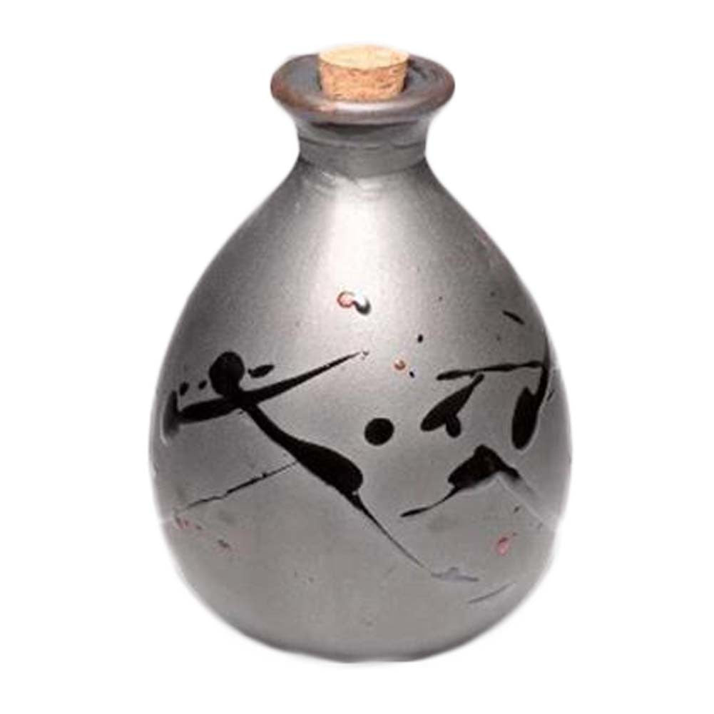 500ml Black Ceramic Wine Jar