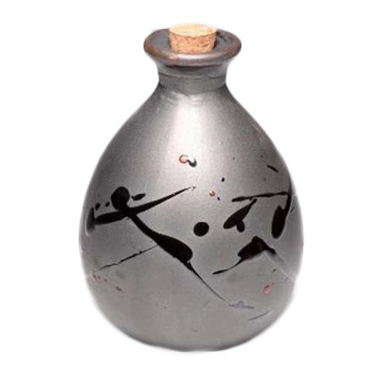 500ml Black Ceramic Wine Jar