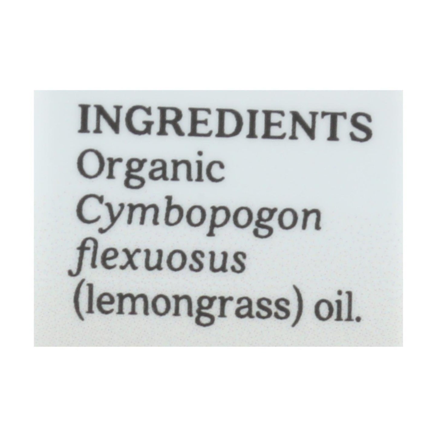 Aura Cacia - Organic Essential Oil - Lemongrass - .25 oz