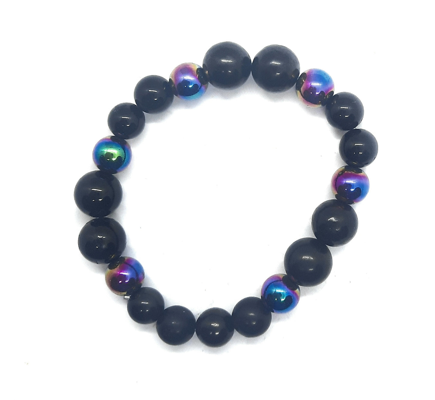 Power Bracelets for EMF 5G Protection Titanium Shungite Copper Tourmaline - Calming Bracelets