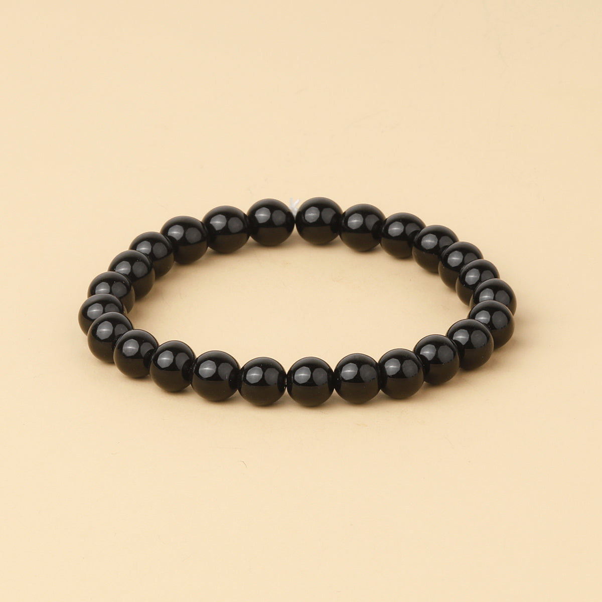 8mm Natural Gemstone Beaded Bracelet