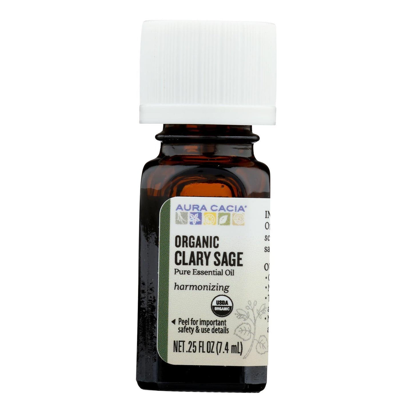Aura Cacia - Mostly Organic Essential Oil - Clary Sage - .25 oz