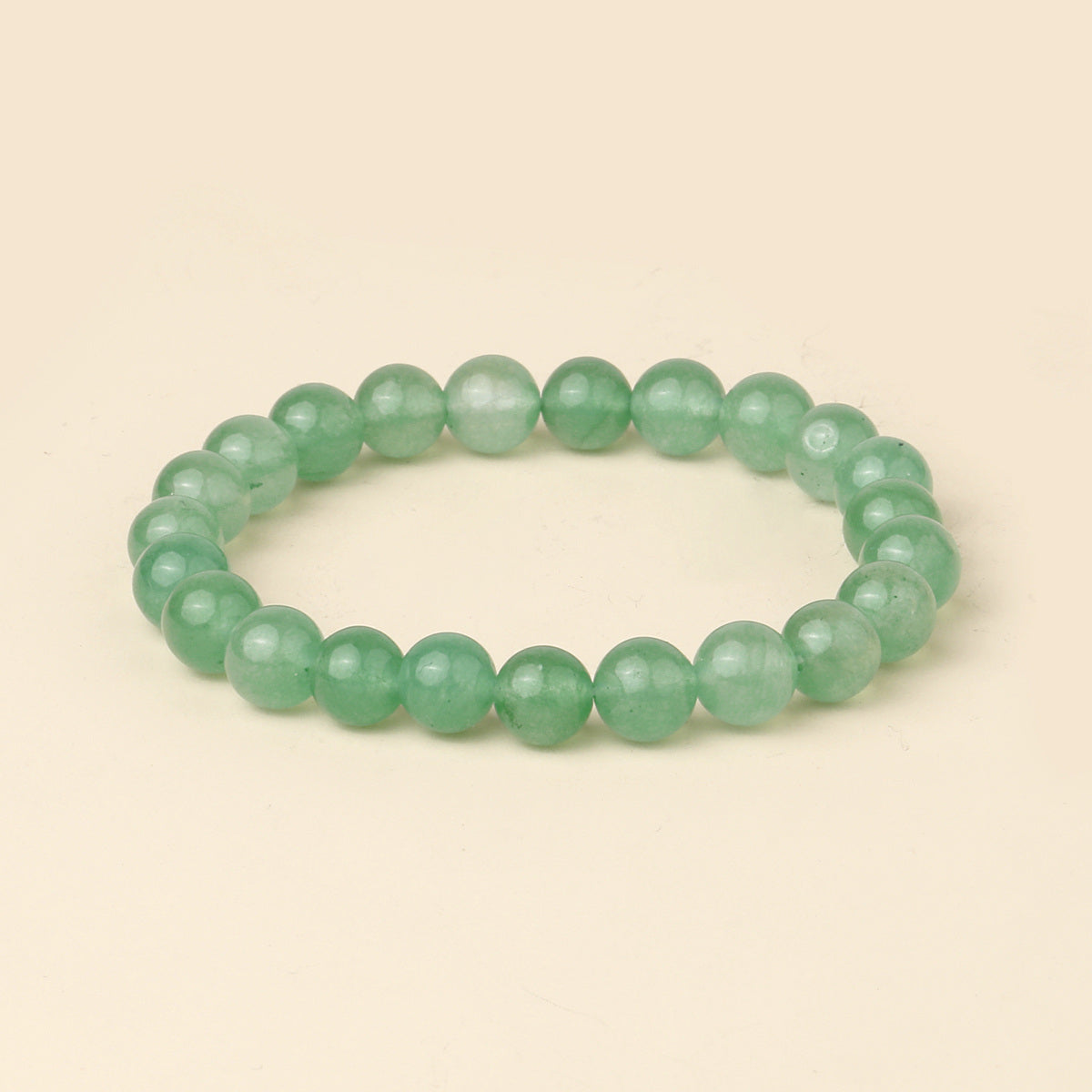8mm Natural Gemstone Beaded Bracelet