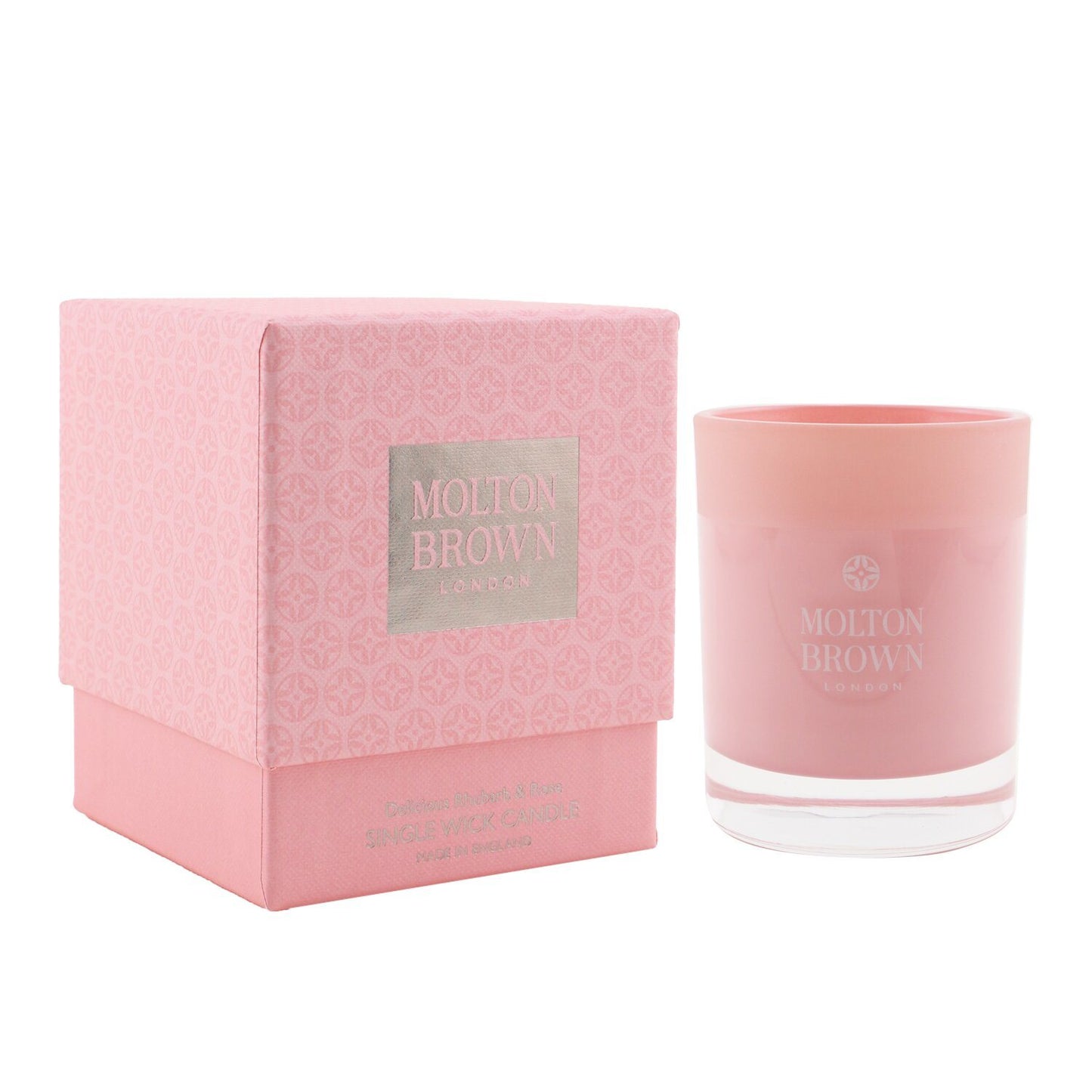 MOLTON BROWN - Single Wick Candle - Delicious Rhubarb & Rose 180g/6.3oz